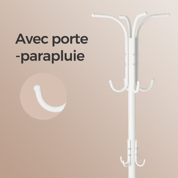Pälsställ - fristående - med paraplybox - 12 krokar