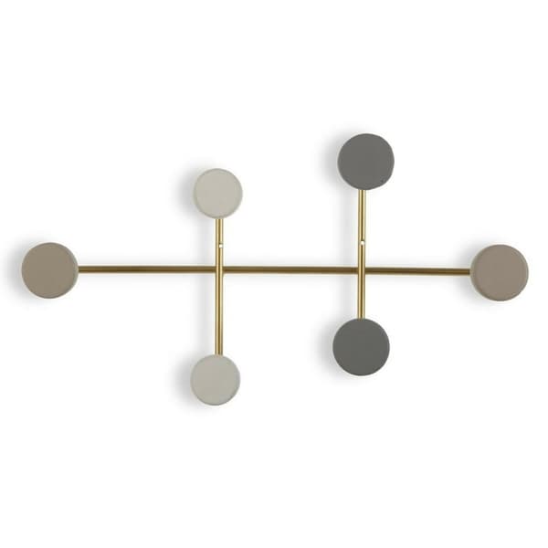 Kapphängare Versa Multicolour Metall Harts Trä MDF 6,5 x 22 x 41 cm (6,5 x 22 x 41 cm)