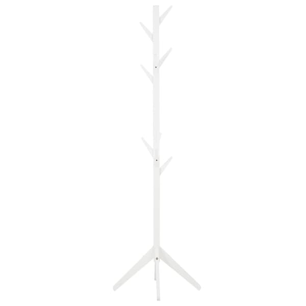 Frakkestativ, 179x40x40 cm, Hvid