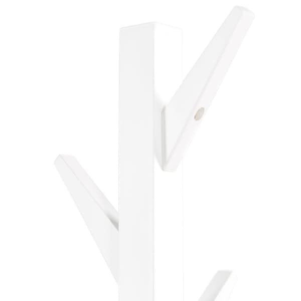 Frakkestativ, 179x40x40 cm, Hvid