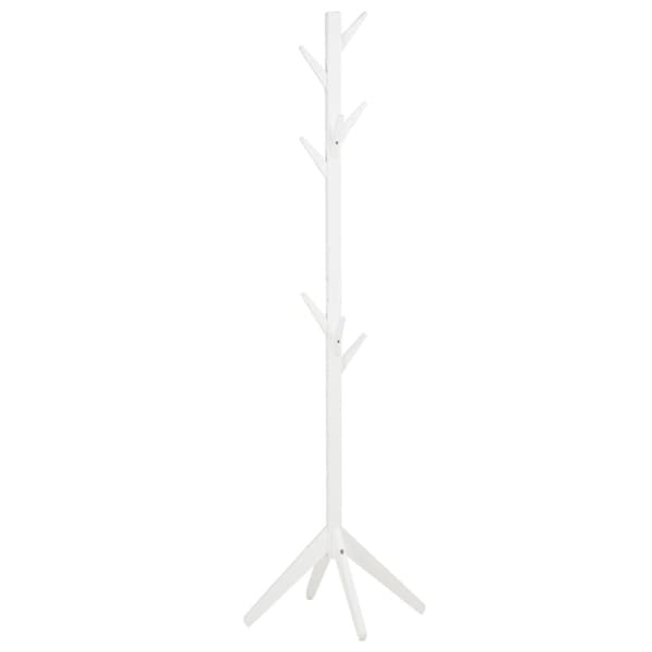 Frakkestativ, 179x40x40 cm, Hvid