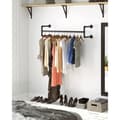 Miniatyrbillede 7 af 8: Rootz 2 stykker væg tøjstænger sæt - hængende skinner - tøjarrangører - 60 kg belastningskapacitet - 110 cm x 30 cm x 29,3 cm