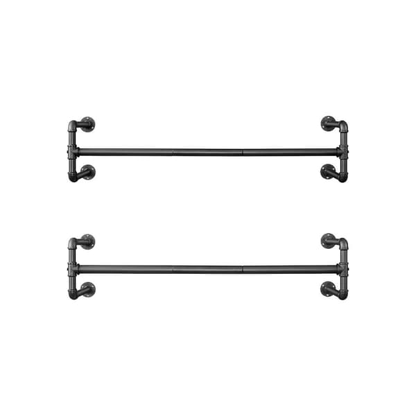 Rootz 2 -bitar väggkläder barer set - hängande skenor - plaggarrangörer - 60 kg lastkapacitet - 110 cm x 30 cm x 29,3 cm