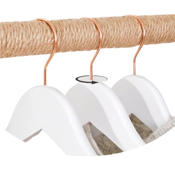 Rootz 20 stykker træophæng sæt - tøjstænger - solid ahorn - holdbar og stabil - 44,5 x 1,2 x 23 cm