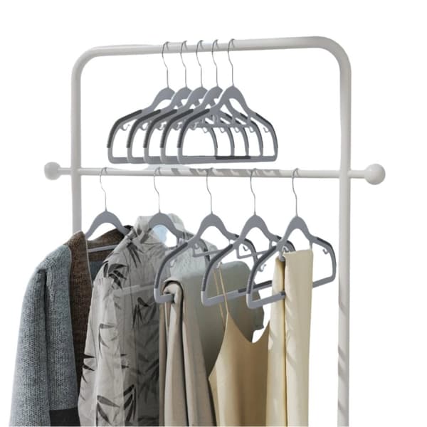 ROOTZ 50 Piece Set Wing Hanger - Plastik tøjophæng - beklædningsbjælker - Foldfri - 42 cm x 0,6 cm x 21,5 cm hver