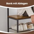 Miniatyrbild 4 av 5: Rootz garderob Stand - Klädstativ - Pälsstativ - Space -Saving Design - 70 x 175 x 32 cm