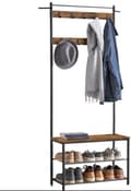 Miniatyrbild 1 av 5: Rootz garderob Stand - Klädstativ - Pälsstativ - Space -Saving Design - 70 x 175 x 32 cm