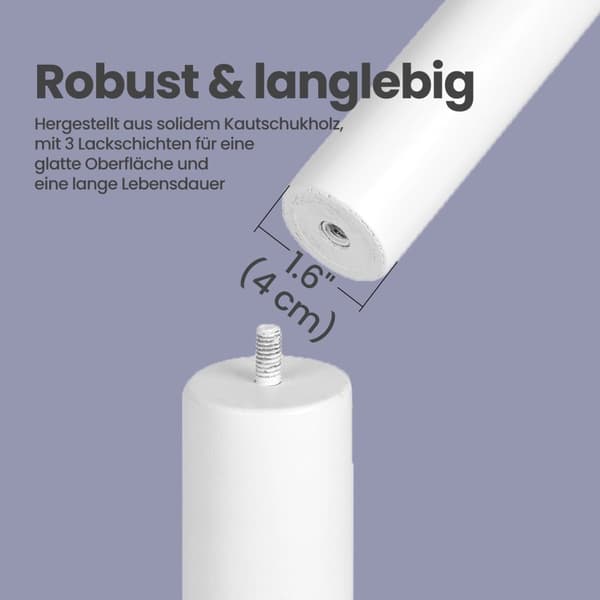 Rootz garderob Stand - Klädstativ - Solid Wood - Modern Design - 30x30x175cm - Organisera och uppdatera ditt utrymme