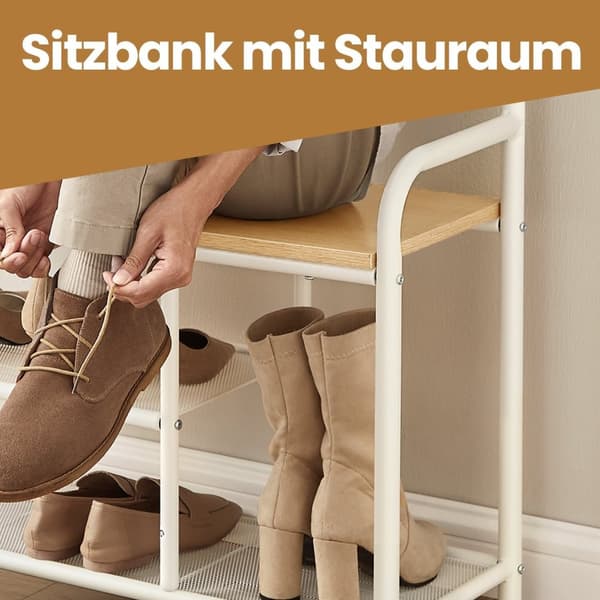ROOTZ CLOKAKOOM STAND - Tøjstativ - 9 Hooks - Rumbesparende design - 30 cm x 85 cm x 180,5 cm - eg farve hvid