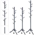 Miniatyrbillede 4 af 9: ROOTZ CLOKAKOOM STAND - COLE RACK - HAT STAND - 3 JUSTERBLE HØJDE - GUBBER WOOD - 51,1 cm x 44,3 cm x 177 cm - Grå