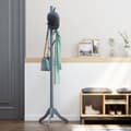 Miniatyrbillede 2 af 9: ROOTZ CLOKAKOOM STAND - COLE RACK - HAT STAND - 3 JUSTERBLE HØJDE - GUBBER WOOD - 51,1 cm x 44,3 cm x 177 cm - Grå