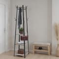 Miniatyrbillede 2 af 5: ROOTZ CLOAKLOOM STAND - Tøjstativ - 4 -hylde garderobe - holdbar indendørs opbevaring - 43 x 43 x 180 cm