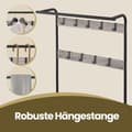 Miniatyrbild 5 av 6: Rootz garderob Stand - Garderob Stand - Hall Organizer - Shoe Bench - 72cm x 33,7 cm x 183 cm