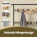 Miniatyrbillede 5 af 6: ROOTZ CLOAKLOOM STAND & SHOE BENCH - Garderobe Rack - Entryway Organizer - Rumbesparende design - 33,7 cm x 72 cm x 183 cm