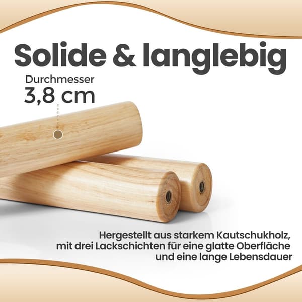 ROOTZ CLOAKLOOM STAND - SOLID TRE Tøjstativ - Træform Garderobe - Rumbesparende - 47 x 47 x 175 cm