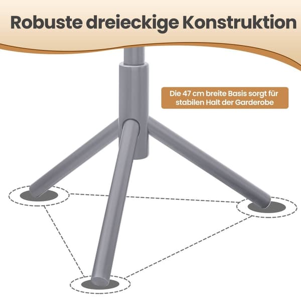 ROOTZ CLOAKLOOM STAND - SOLID TRE Tøjstativ - Træform Garderobe - Rumbesparende - 47 x 47 x 175 cm
