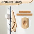Miniatyrbillede 5 af 5: ROOTZ CLOAKLOOM STAND - SOLID TRE Tøjstativ - Træform Garderobe - Rumbesparende - 47 x 47 x 175 cm