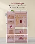 Miniatyrbillede 3 af 6: Rootz Cloadroom Stand With Shoe Bench - Garderobeopbevaring - Engangeway Organizer - Sturnet design - 40 cm x 120 cm x 190 cm