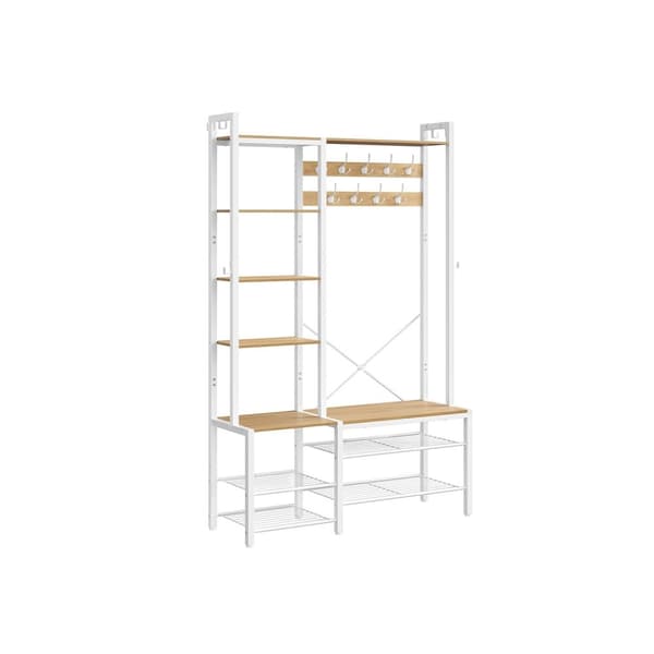 Rootz Cloadroom Stand With Shoe Bench - Garderobeopbevaring - Engangeway Organizer - Sturnet design - 40 cm x 120 cm x 190 cm