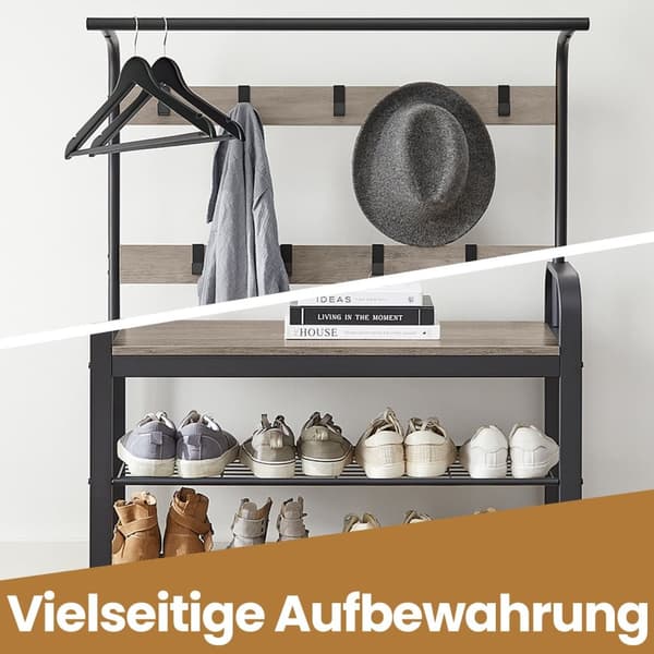 Rootz klädställ - garderobsmöbler - ingångsstativ - rymdbesparande design - 32x70x175 cm