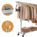 Miniatyrbild 4 av 5: Rootz klädstativ - Garderobstativ - Rolling Clothes Bar - tungt stål - 45 cm x (160-200 cm) x 161,5 cm - 150 kg lastkapacitet