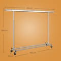 Miniatyrbild 5 av 5: Rootz klädstativ - Garderobstativ - Rolling Clothes Bar - tungt stål - 45 cm x (160-200 cm) x 161,5 cm - 150 kg lastkapacitet