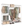 Miniatyrbillede 1 af 5: Rootz Open Metal Garderobe - Tøjstativ - Beklædningsarrangør - Robust stålramme - 40 x 175 x 180 cm