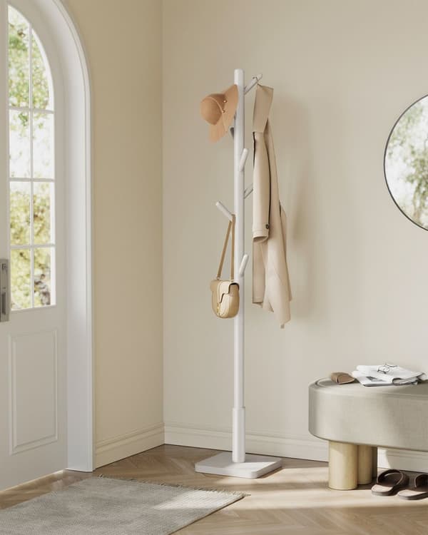 ROTZ RUBBER TRÄGG TILL - CAPPUCCINO DYE - GARDROBE STAND - SLUTLIGT HANGER - 30x30x175 cm
