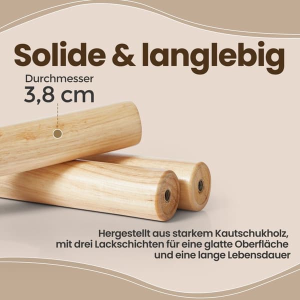 Rootz Solid Wood Searchroom Stand - Kläderställ - Trädform Garderob - Stabil och hållbar - 47 cm x 47 cm x 175 cm