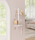Miniatyrbillede 2 af 6: Rootz Tree Wall Garderobe - Coat Rack - Hook Organizer - 7 Hooks - Pearl White Steel - 13 cm x 19 cm x 41 cm