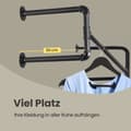 Miniatyrbild 3 av 5: Rootz Wall Garderob Clothes Rail - Hanging Bar - Iron Rod - Space Saving Organization - 110 cm x 30 cm x 29,3 cm