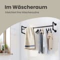Miniatyrbild 4 av 5: Rootz Wall Garderob Clothes Rail - Hanging Bar - Iron Rod - Space Saving Organization - 110 cm x 30 cm x 29,3 cm