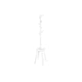 Miniatyrbillede 1 af 6: Rootz White Clothes Rack - Garderobearrangør - Opbevaringsplads - Gummi træ - 34,7 cm x 34,7 cm x 170,5 cm