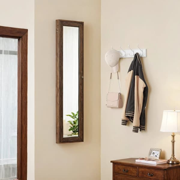 Rootz Wall Garderobe Rack - Cloakroom Hook Strip - Metal Hook Rail - Rumbesparende arrangør - 40 cm x 11 cm x 7 cm