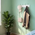 Miniatyrbillede 2 af 6: Rootz Wall Garderobe Rack - Cloakroom Hook Strip - Metal Hook Rail - Rumbesparende arrangør - 40 cm x 11 cm x 7 cm