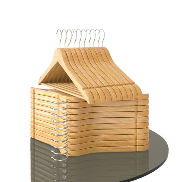 ROOTZ TREENHPAND 20S SET - Tøjbøjle - Beklædningsophæng - Effektiv assistent - 44,5 cm x 23 cm x 1,2 cm