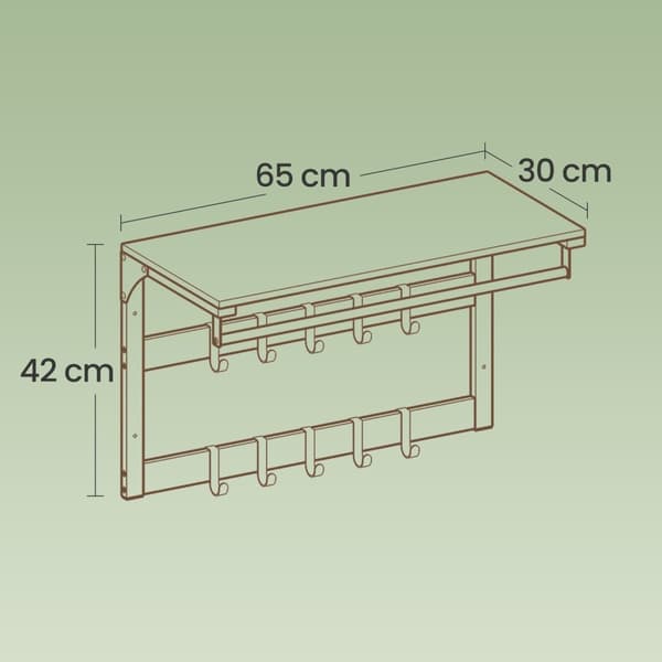 Rootz Wall Garderobe med hyldest