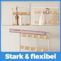 Miniatyrbillede 4 af 6: Rootz Garderobe Stand - Cloakroom Stand - Entryway Organizer - Shoe Bench - 72 cm x 33,7 cm x 183 cm