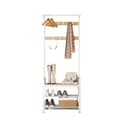 Miniatyrbillede 1 af 6: Rootz Garderobe Stand - Cloakroom Stand - Entryway Organizer - Shoe Bench - 72 cm x 33,7 cm x 183 cm