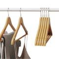 Miniatyrbillede 1 af 5: ROOTZ TRÆSBANGER 10 SET - Tøjbeslag - Solid Wood Maple - Robust 5 kg kapacitet - 44,5 cm x 23 cm x 1,2 cm