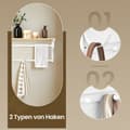 Miniatyrbillede 3 af 5: Rootz Wall Garderobe - Wall Shelf - Storage Organizer - Maksimerer plads - 60 cm x 31,7 cm x 30 cm