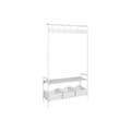 Miniatyrbillede 2 af 7: Stativ med Hylde Home ESPRIT Hvid Metal Loft 110 x 36 x 186 cm