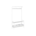 Miniatyrbillede 1 af 7: Stativ med Hylde Home ESPRIT Hvid Metal Loft 110 x 36 x 186 cm