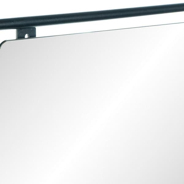 Väggmonterad rockhängare DKD Home Decor Svart Metall Loft 40 x 9 x 72 cm (1 antal)
