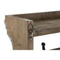 Miniatyrbillede 4 af 4: Knagerække til væggen Home ESPRIT Brun Sort Træ Metal 67 x 17 x 27 cm