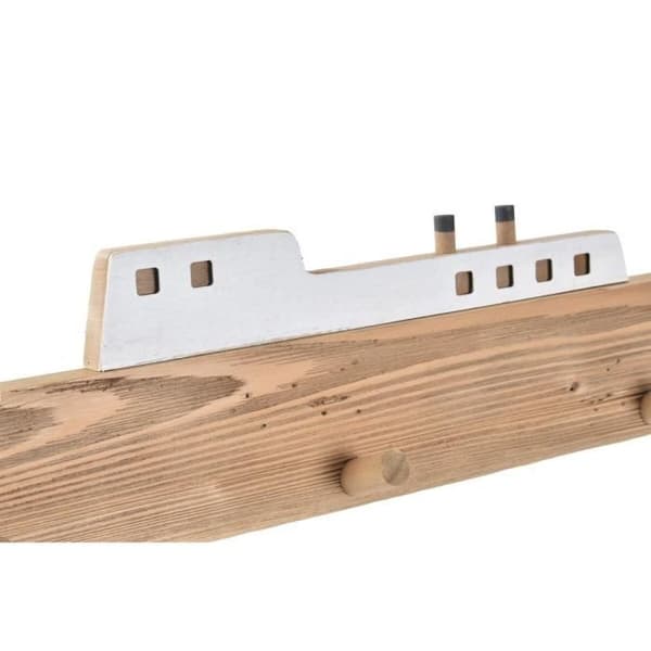 klädhängare 91 x 8,5 x 20 cm naturligt barco-trä