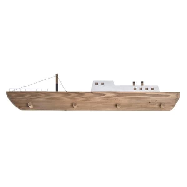 klädhängare 91 x 8,5 x 20 cm naturligt barco-trä