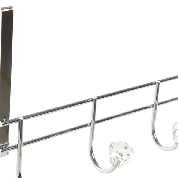 Klädhängare - DKD Home Decor - Metall - Transparent/Argent - Modern Design - Att Hänga upp