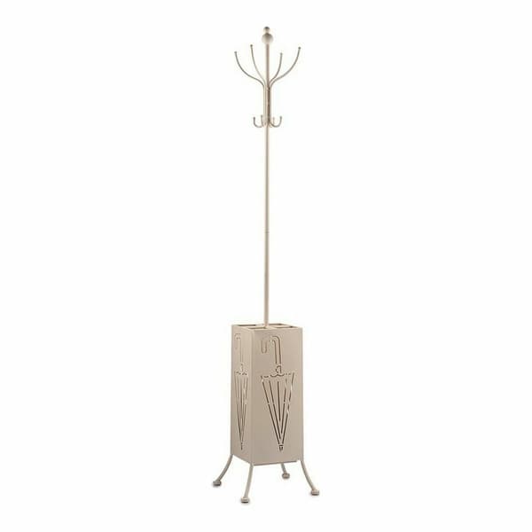 Knagerække Paraplystativ Metal Flødefarvet (34 x 188 x 34 cm)