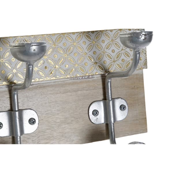 Wall mounted coat hanger DKD Home Decor 46 x 15 x 10 cm Metalli Vintage Mangopuu Riisuttu